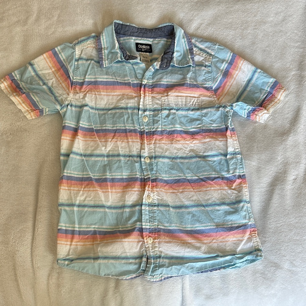 OshKosh B'gosh Multicolor Striped Button Down Shirt